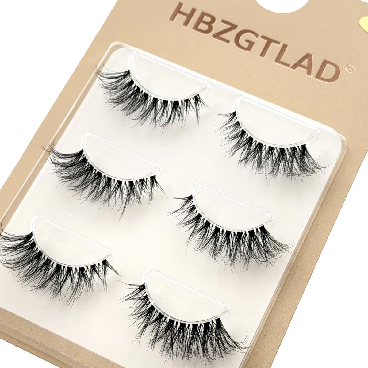 NEU 3 Paar 3D Nerz-Wimpern mit unsichtbarem Band, natürliche 5D Nerz-Wimpern, schwarze Nerz-Kunstwimpern, volle Wimpernbänder, wiederverwendbar – Detail 11