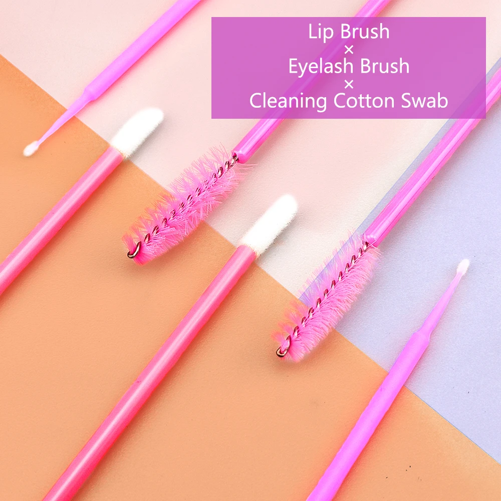 

ABONNIE 50/100pcs Eyebrow Eyelash Brushes Lip Brush Lash Cleaning Cotton Swab Disposable Applicator for Eyelash Extension Makeup