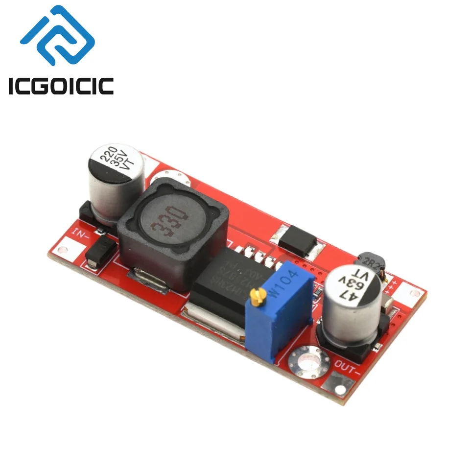 1-10PCS LM2587 DC-DC Boost Converter Module – Entrada 4-34V, Saída Ajustável 5-40V, 3A Contínua, para 12V a 24V/36V Step-Up