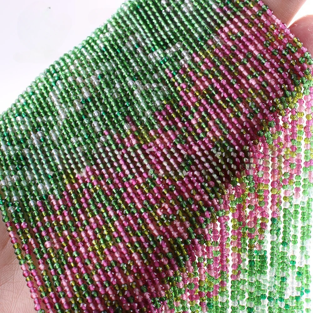 Transparent Faced Glass Crystal 61 Colors 2mm Beads for Jewelry Making DIY Women Necklaces Bracelets Eyeglass Chain Accessories