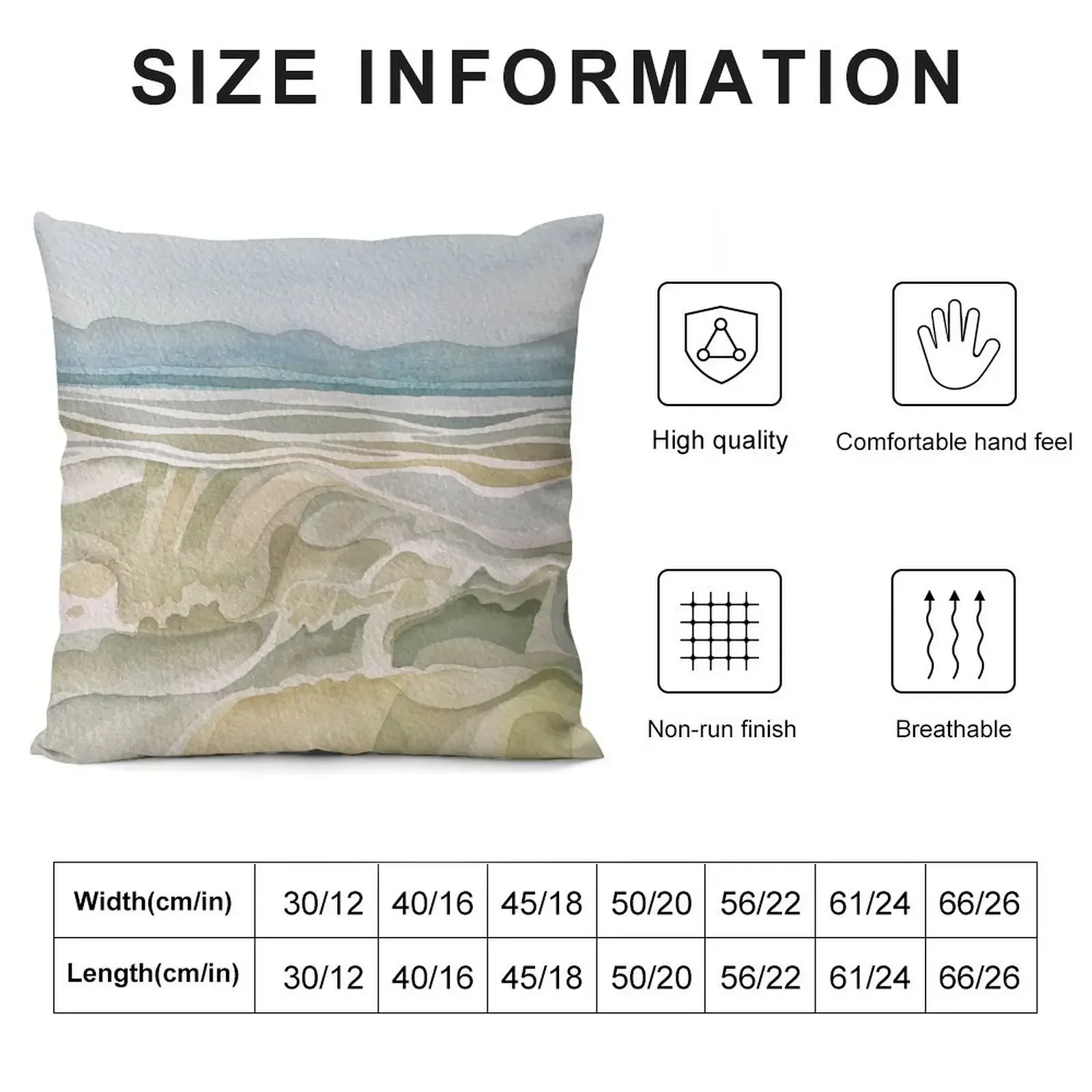 Abstract Cornish English Beach Seascape British Landscape Throw Pillow Pillowcases Bed Cushions Christmas Pillow pillow