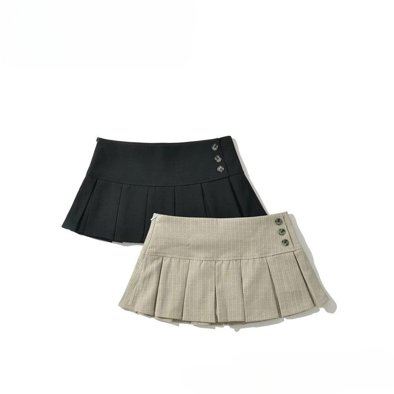 

Women's Pleated Midi Skirt 2025 | French Vintage Style Casual versatile A-Line Skirt | Fall New Collection