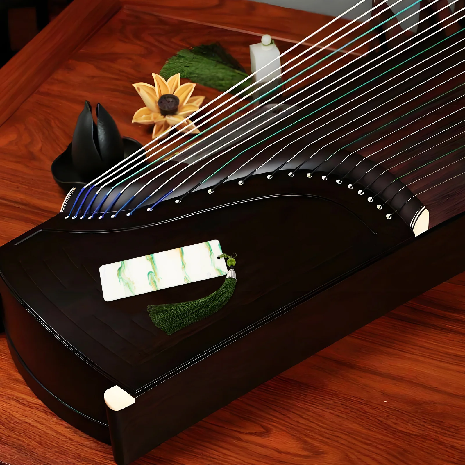 1 قطعة شريط أظافر بيبا حامل قماش أكريليك Guzheng لوحة تخزين الأظافر المدمجة المحمولة المنظم قابلة لإعادة الاستخدام حامي الإصبع