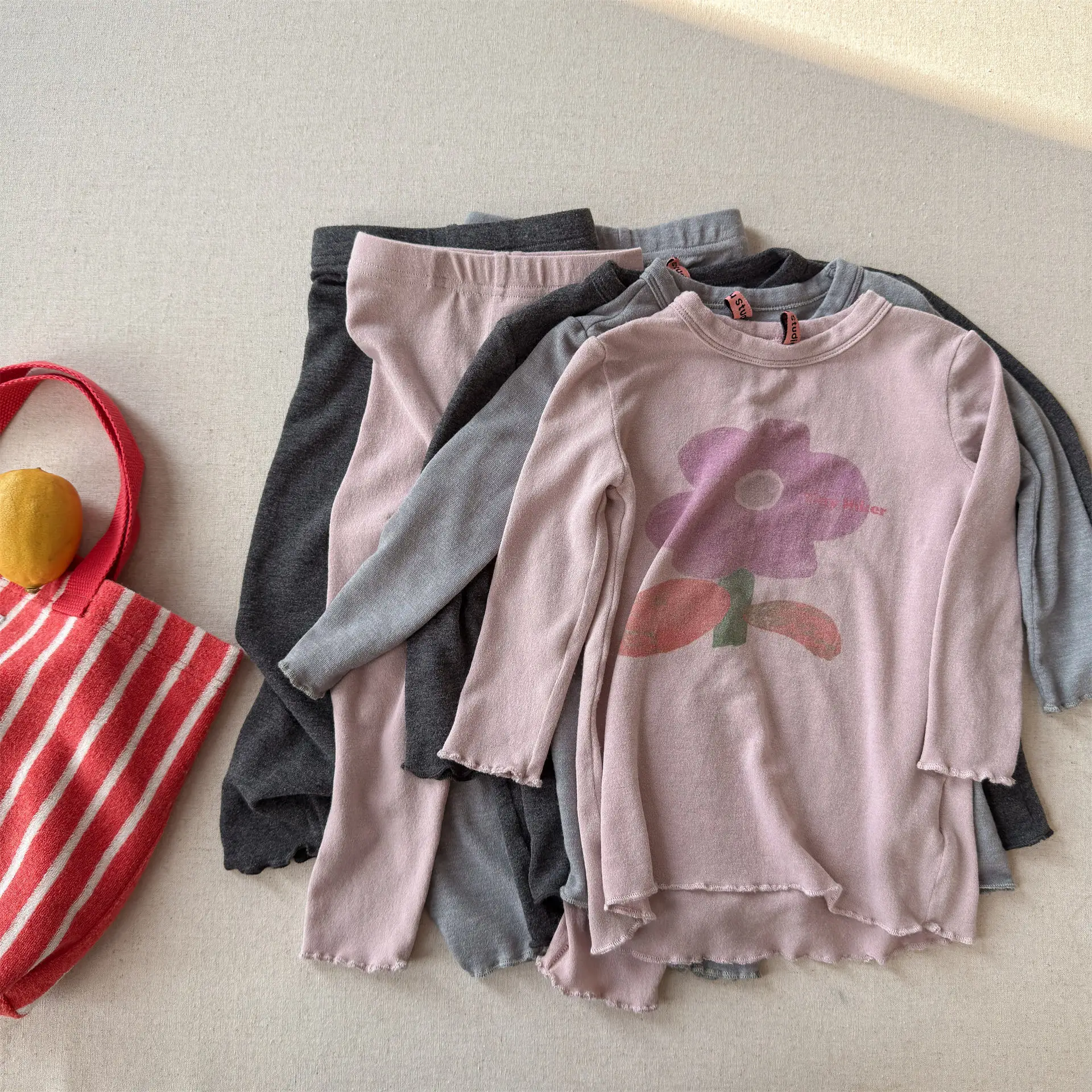 

2026 Spring New Children Long Sleeve Home Clothes Set Boys Girls Soft Pajamas 2pcs Suit Kids Toddler Cotton Comfortable Outfits