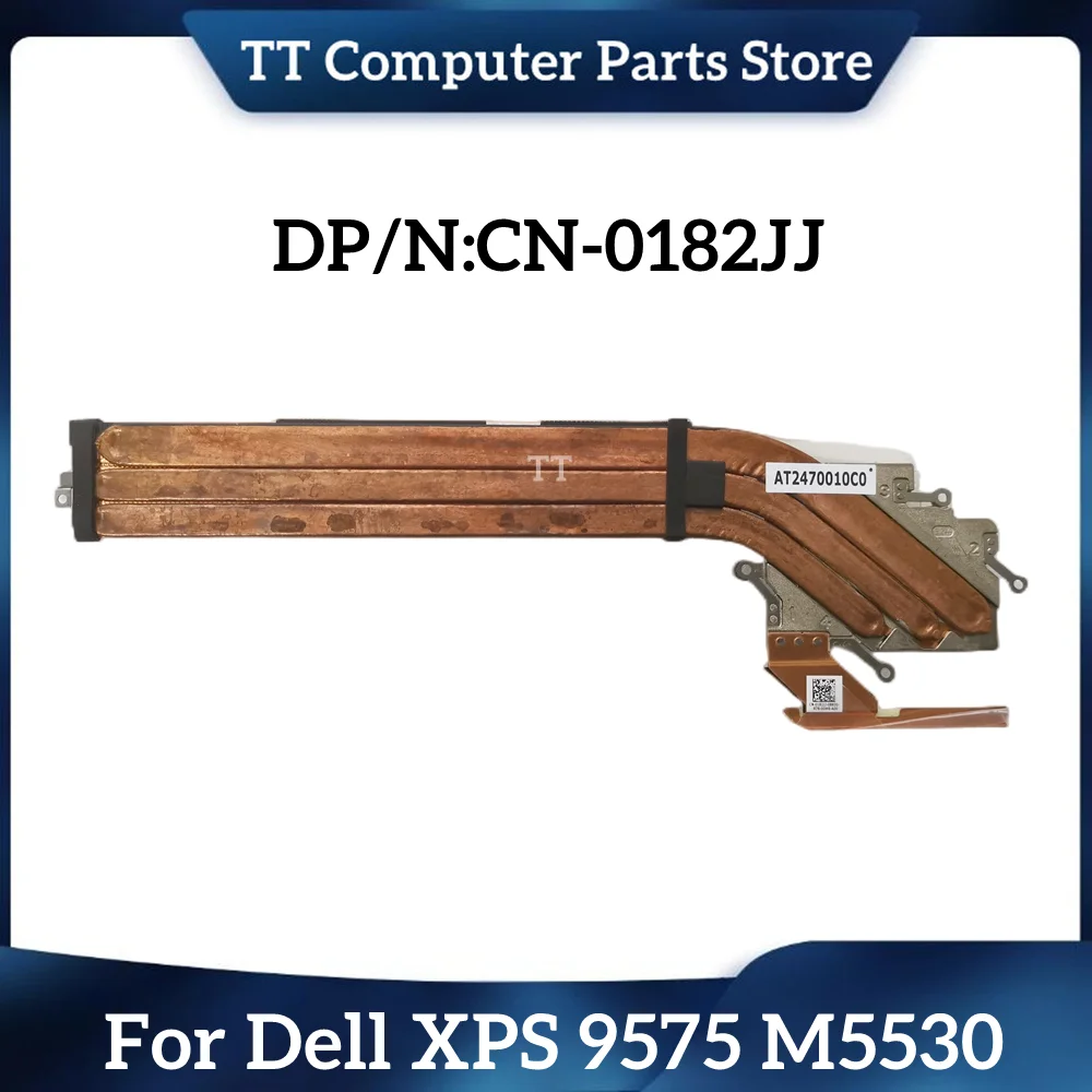 

TT New Original For Dell XPS 9575 M5530 2 in 1 Radiator Heatsink Copper Tube CN-0182JJ 0182JJ 182JJ Fast Ship