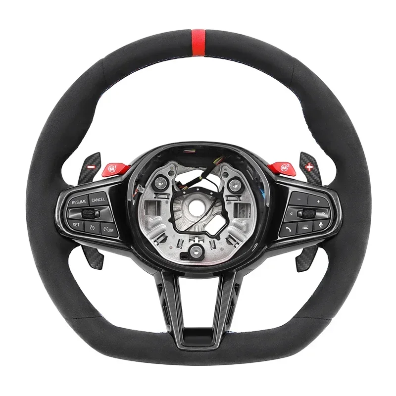 Leather Carbon Replacement Steering Wheel CS Nappa For BMW G14 G15 G16 G20 G30 G31 G32 X3 G01 X4 G02 M2 G87 M3 G80 G82 G42 G21