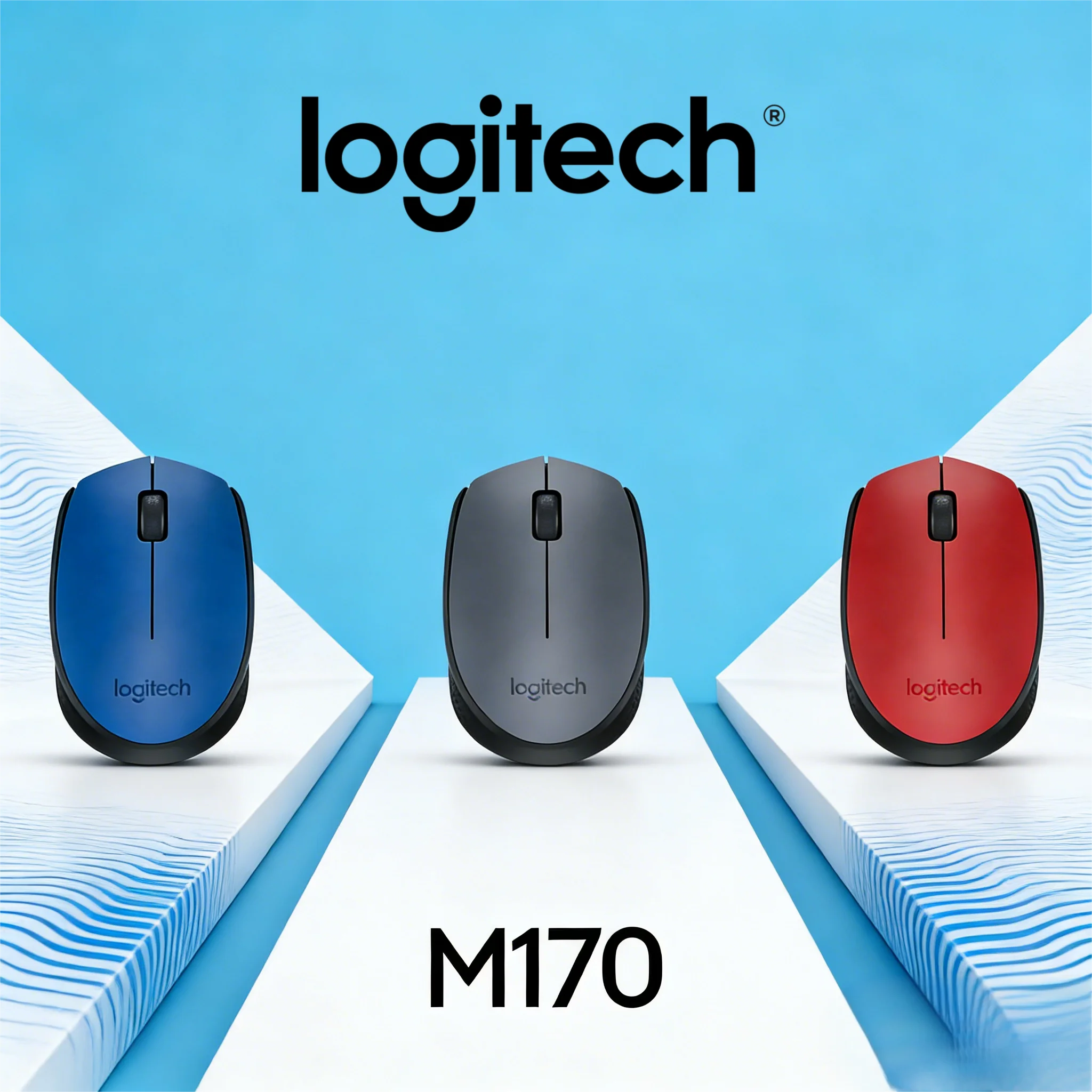 

Logitech M170 The Best Wireless Mouse with USB Receiver, Anti-Slip & Unbeatable Value Ergonomic Grip for Home sweatproof