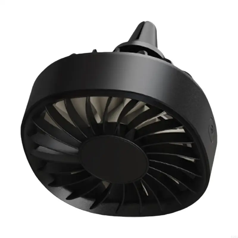 MINI USB Powereds Car Phatsilation Fan 360 Rotation Contion Light