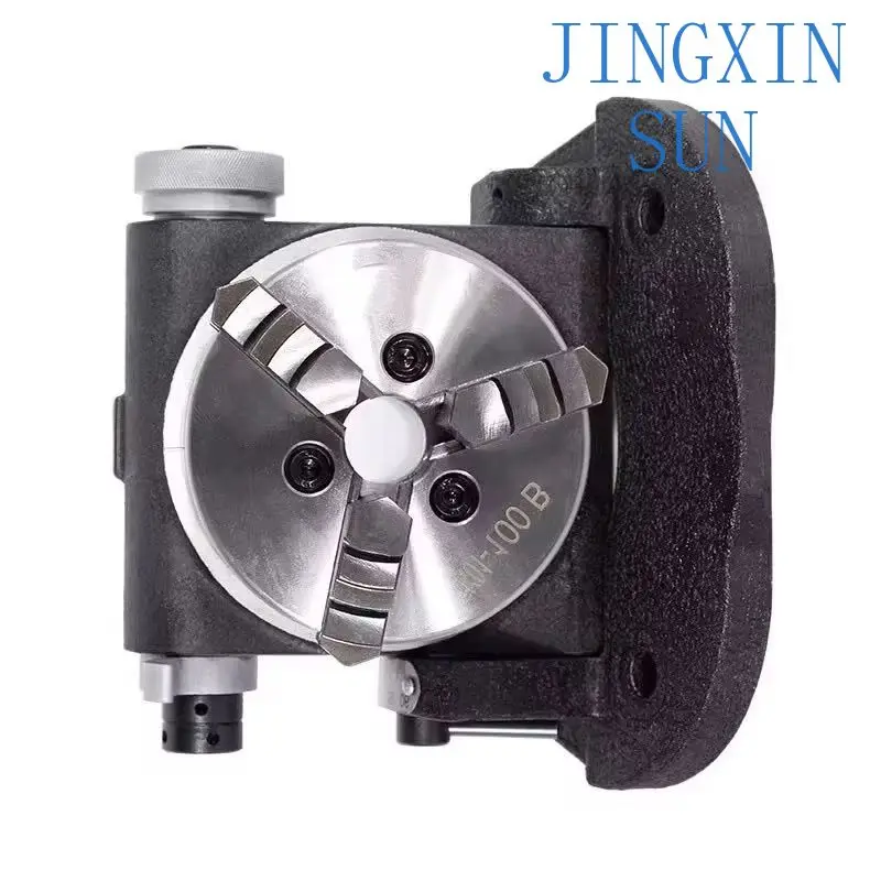 4-inch micro universal indexing head, vertical, horizontal simple indexing plate, inclination indexer, drilling machine, milling