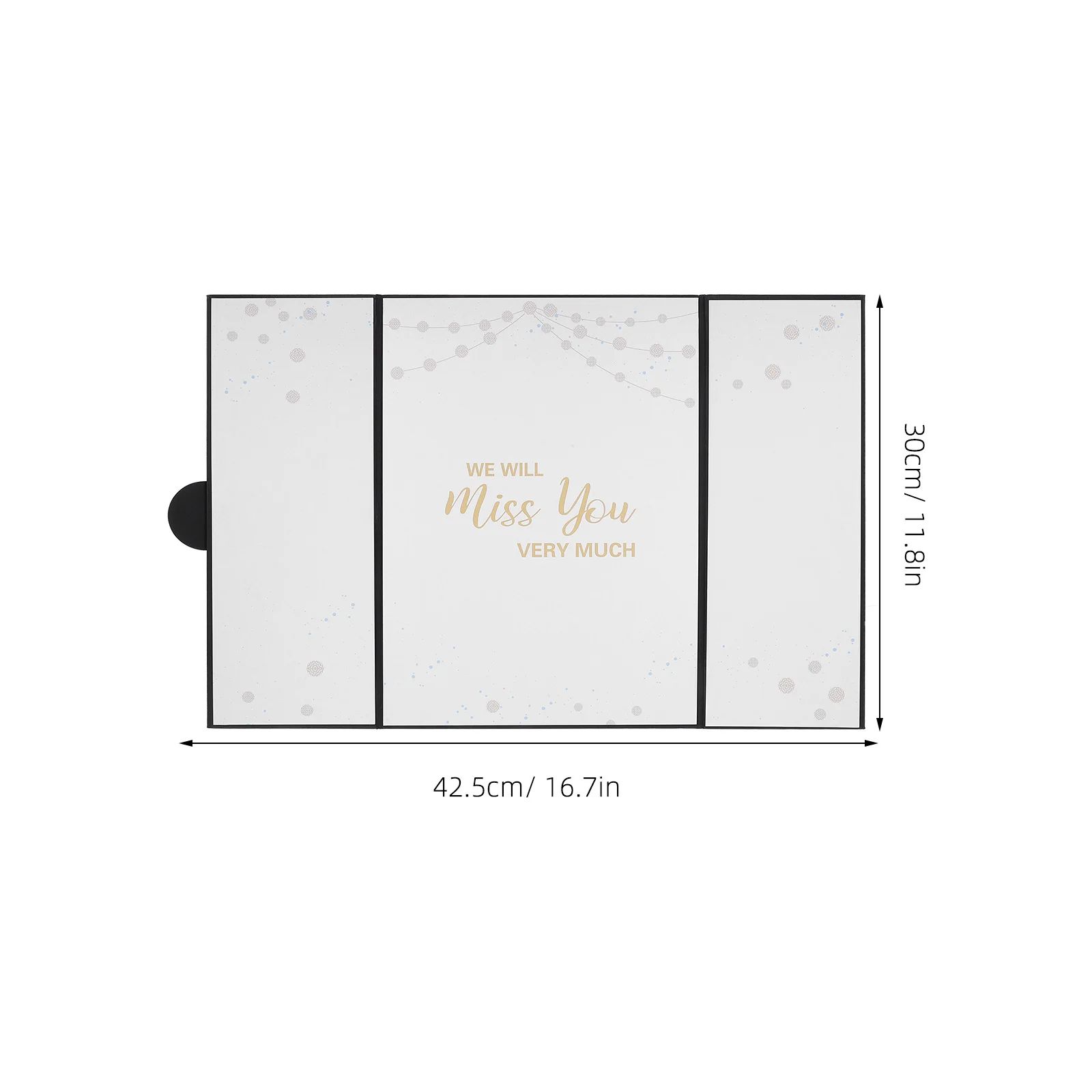 Cartões de desejos de despedida de formatura elegante estilo minimalista design compacto perfeito para ocasiões informais formais