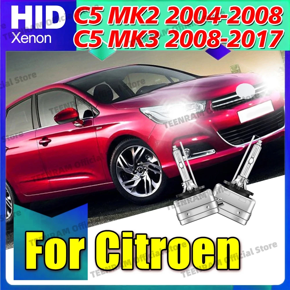 2x For Citroen C5 MK2 2004-2008 C5 MK3 2008-2017 HID Xenon Headlights D1S D1 6000K 8000K 10000K 35W Head Lamps 12V Bulbs