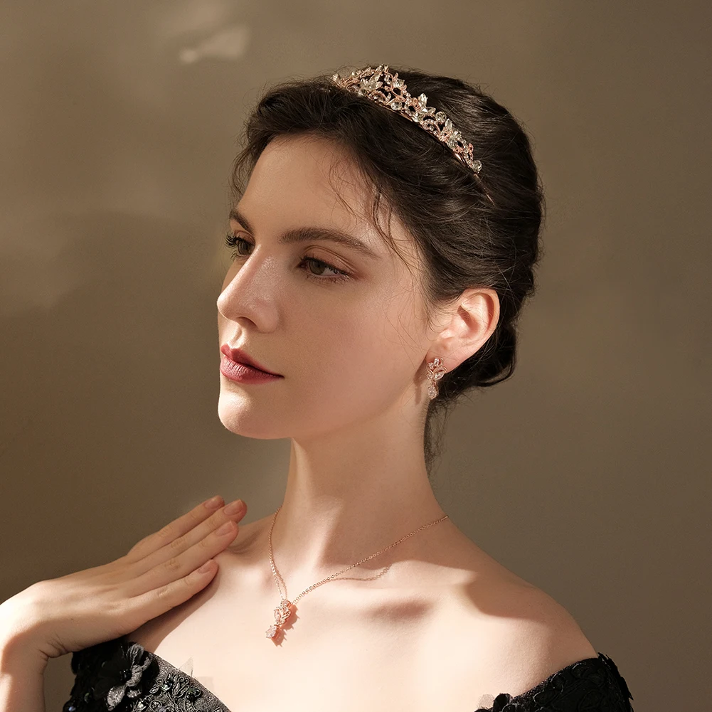 Silber Kristall Strass Prinzessin Kuchen Krone Braut Hochzeit Tiaras Geburtstag Party Mode Kopfschmuck Brautjungfer Geschenk für Frauen – Detail 2