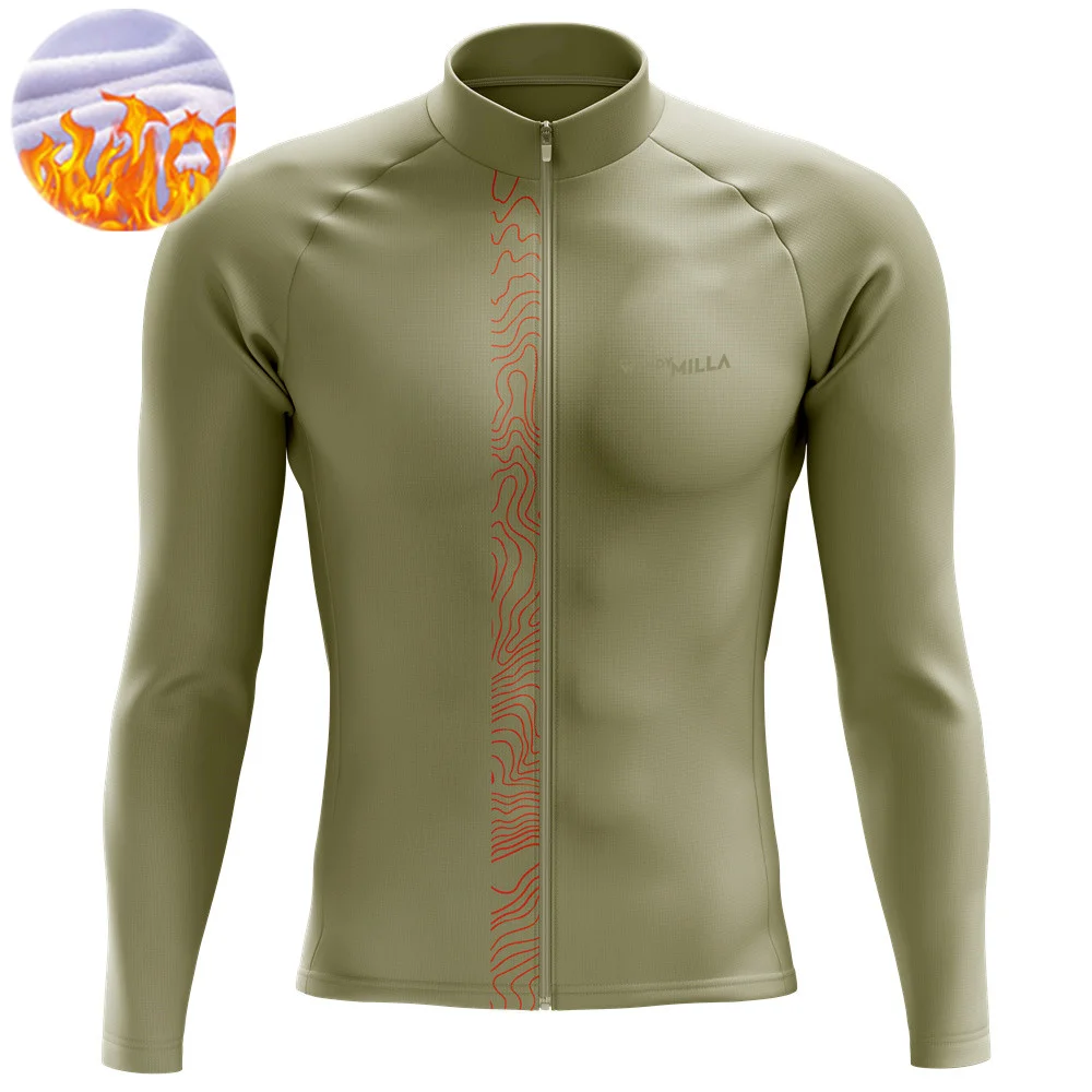 

Winter Bicycle Jackets Men Keep Warm Bicycle Jersey Cycling Jacket Tops Coats Thermal Fleece Outdoor Sports Flannel Clothing