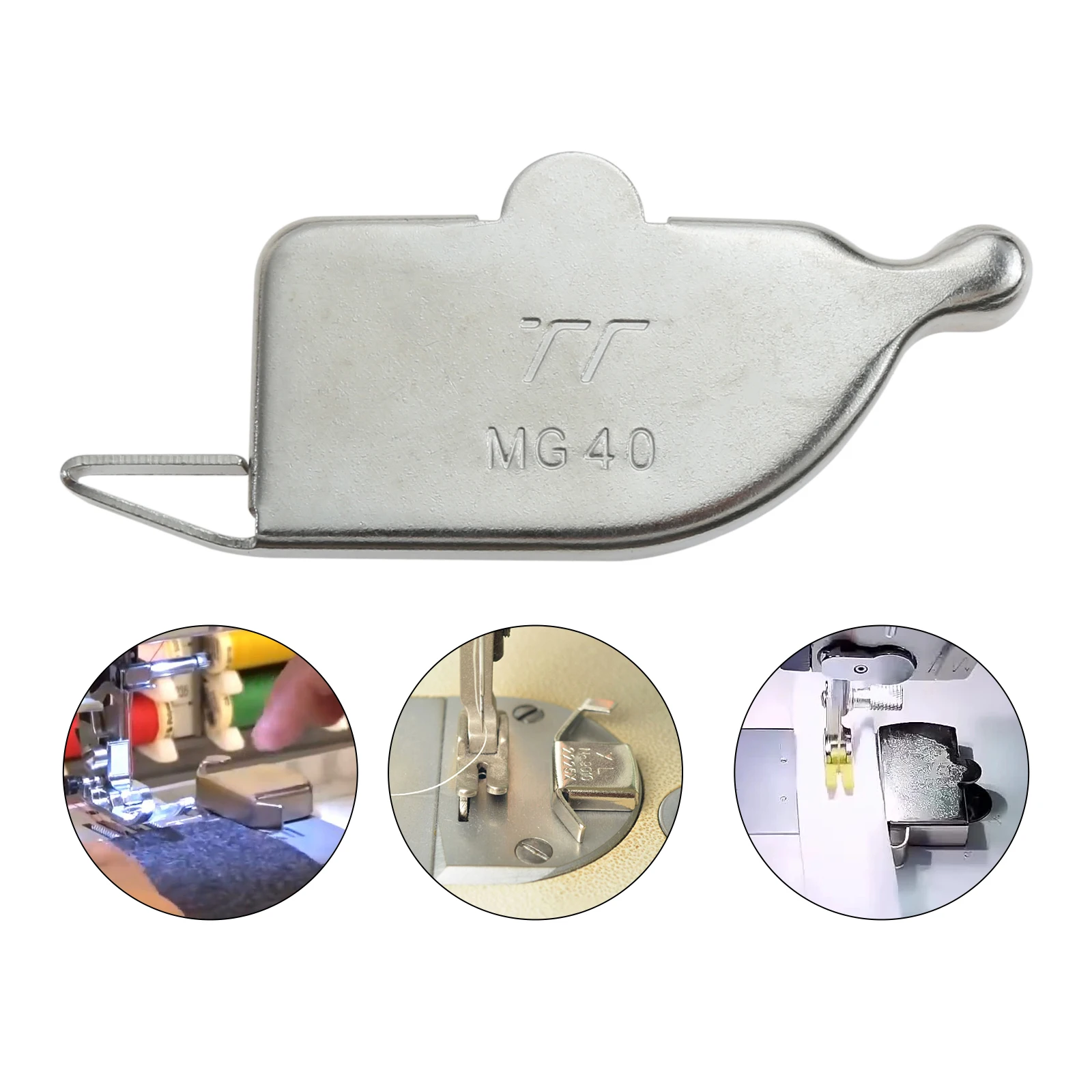 재봉틀용 마그네틱 심 가이드 프레스 피트, DIY 공예 발 부품, 가정용 심 게이지, MG40, 100*35mm, 1PC