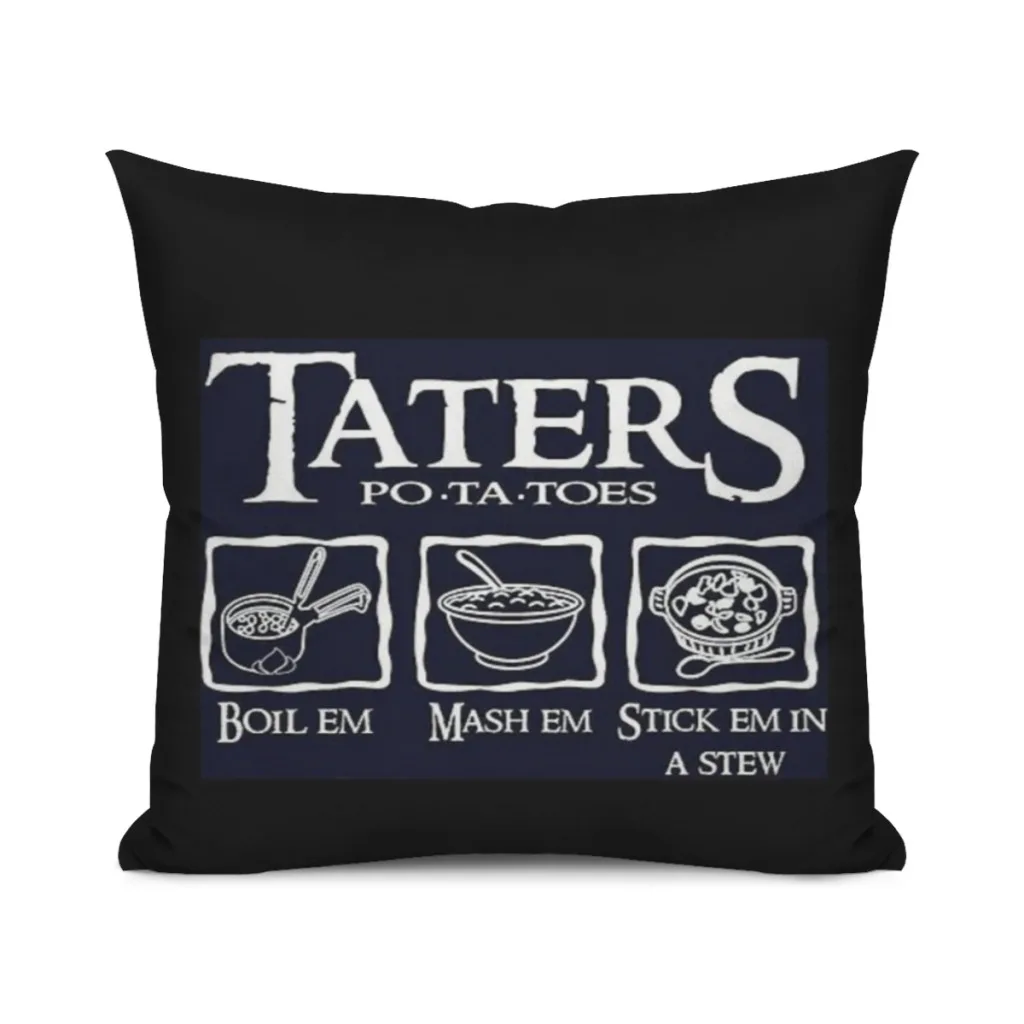 

Taters Potatoes Cushion Cover 45x45cm Home Decor Sofa Pillow Home Pillowcase