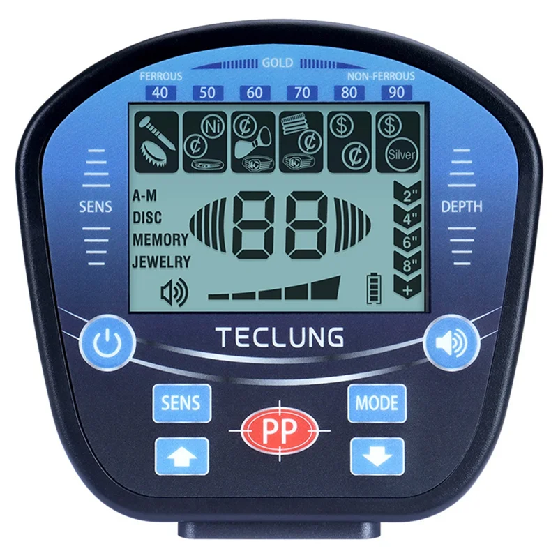 

SYW-GT860 Outdoors Underground Metal Detector Gold Finder Gold Detector With Large LED Display 10" Search Coil