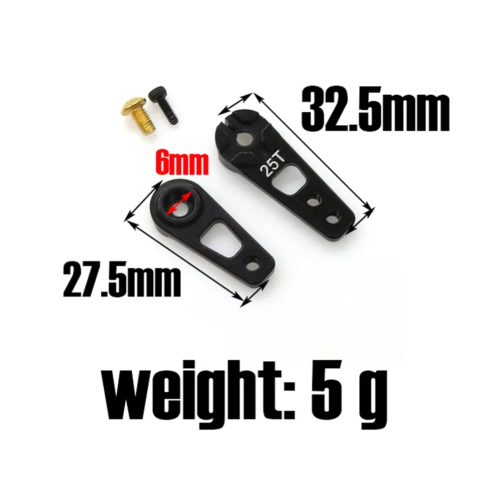 Aluminum Alloy 25T Angle Adjustable Servo Arm Double Head Servo Horn For Savox Servo HSP HD Xcore RC Car