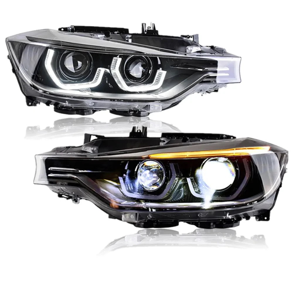 For BMW F30 2013 2014 2015 3 Series Headlamp Assembly F30 F35 Led Headlights Laser Lens Daytime Running Lights Car Accessories