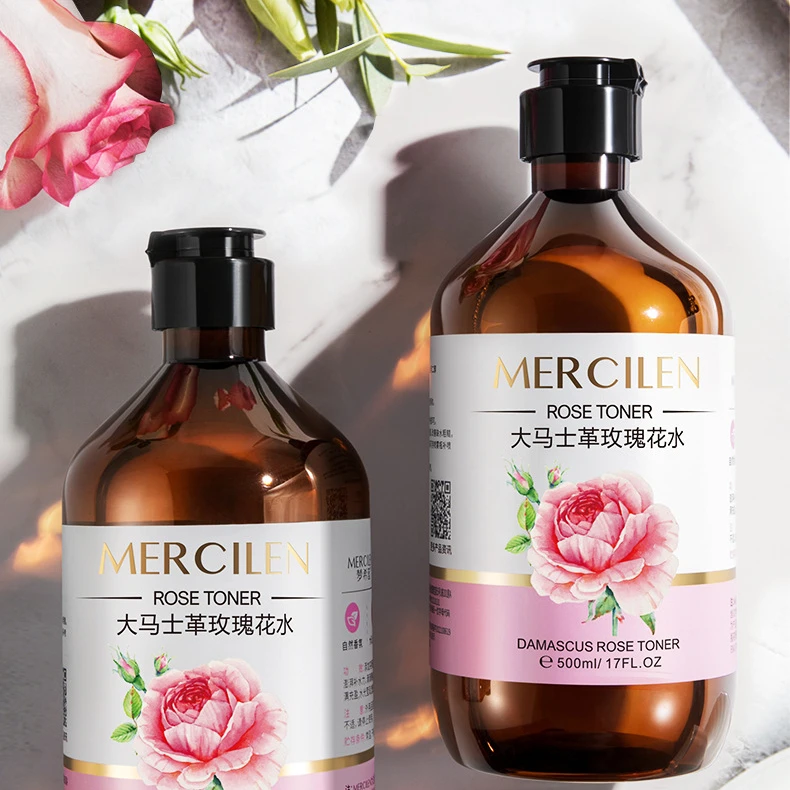 

500ml Damascus Rose Water Moisturizing Pure Dew Essence Water Moisturizes Skin Closes Pores Skin Care