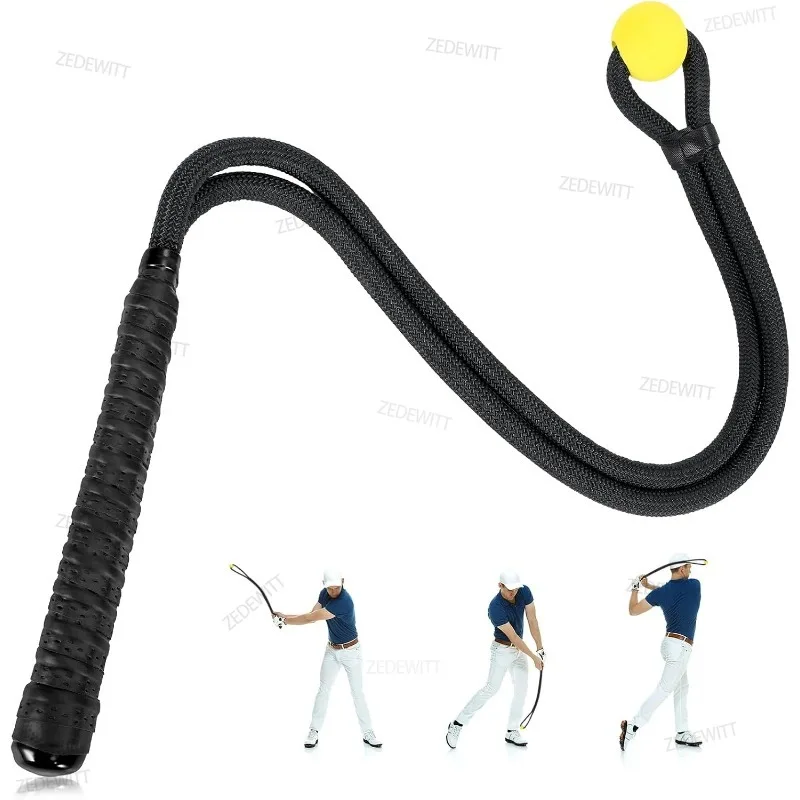 Multifunctional Golf Swing Rope Trainer Beginner Friendly Grip Posture Correction Action Swing Training Practice Aid Gear