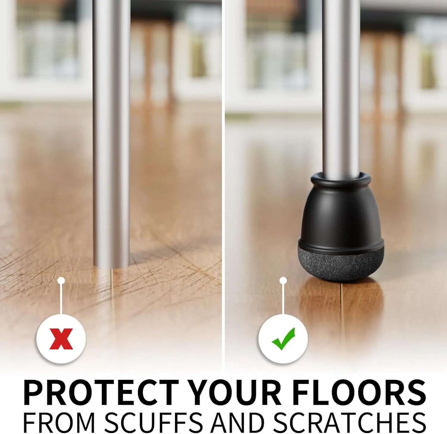 8 قطعة قبعات الساق كرسي سيليكون مستديرة يغطي سميكة التفاف ورأى منصات 360 سيليكون طاولة أثاث قدم حماية الأرضيات الصلبة