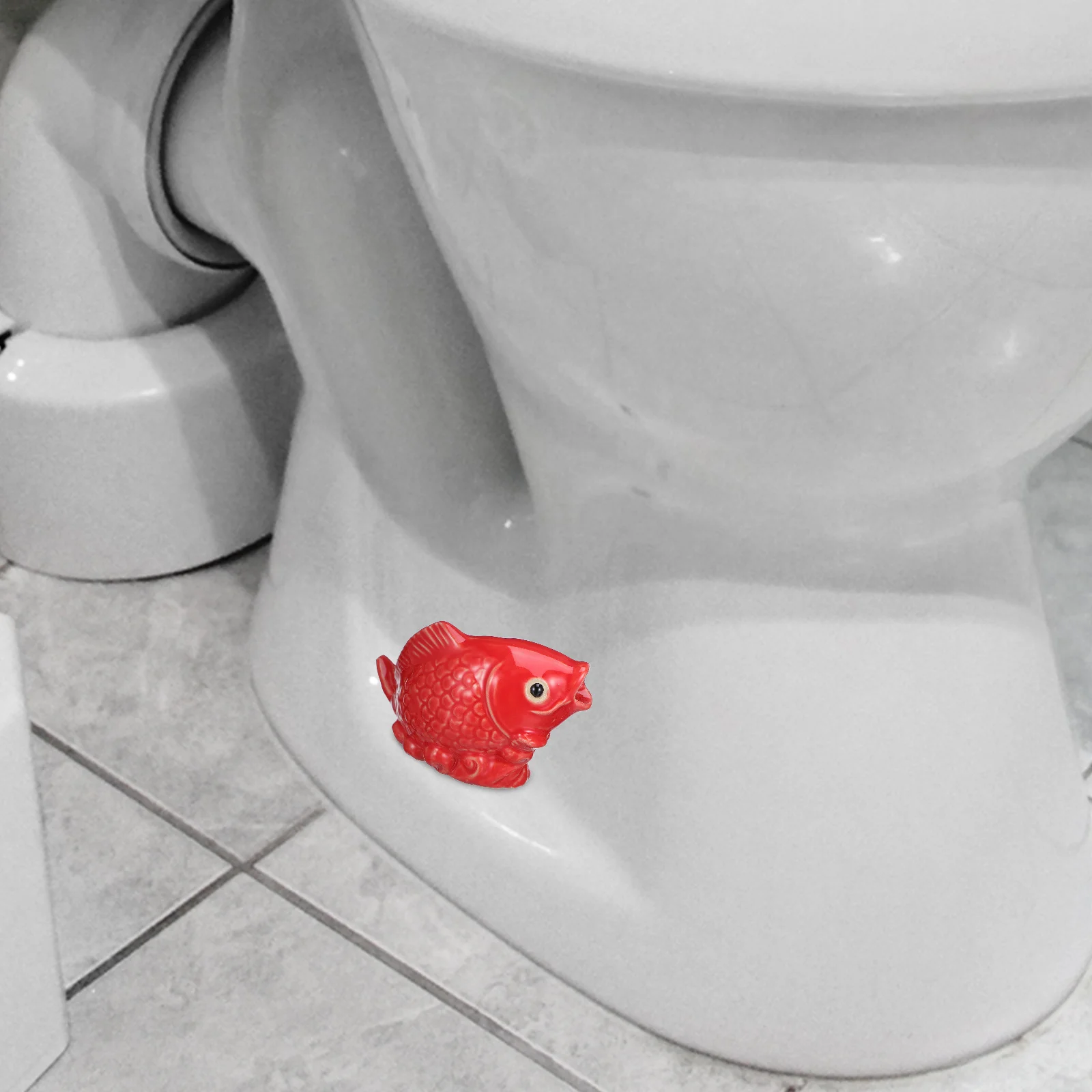 

2Pcs Carp Toilet Bolt Caps Ceramic Material Decorative Covers for Toilet Bottom Cute Bathroom Accessory Fish Screw Covers