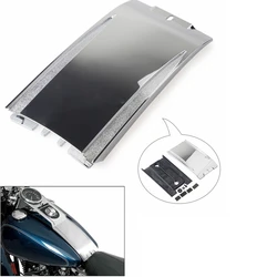 Motorcycle Chrome Lower Dash Extension Panel Gas Fuel Tank Panel Extension For Harley Softail Fat Boy Deluxe Heritage FXST FLST