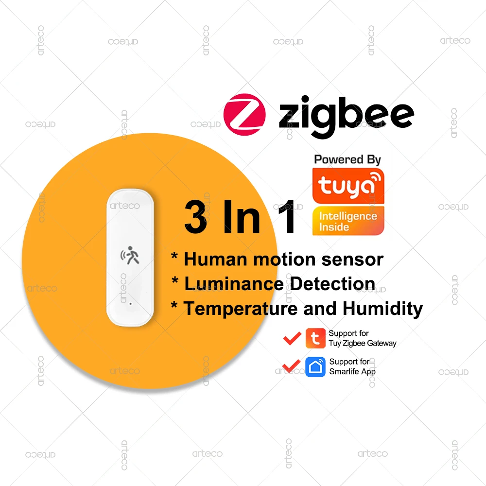 ZigBee Human Motion Sensor 10G Radar Mmwave Temperatur- und Feuchtigkeitssensor Sicherheit Einbrecher Funktioniert mit Tuya Smart Life Z2MQTT