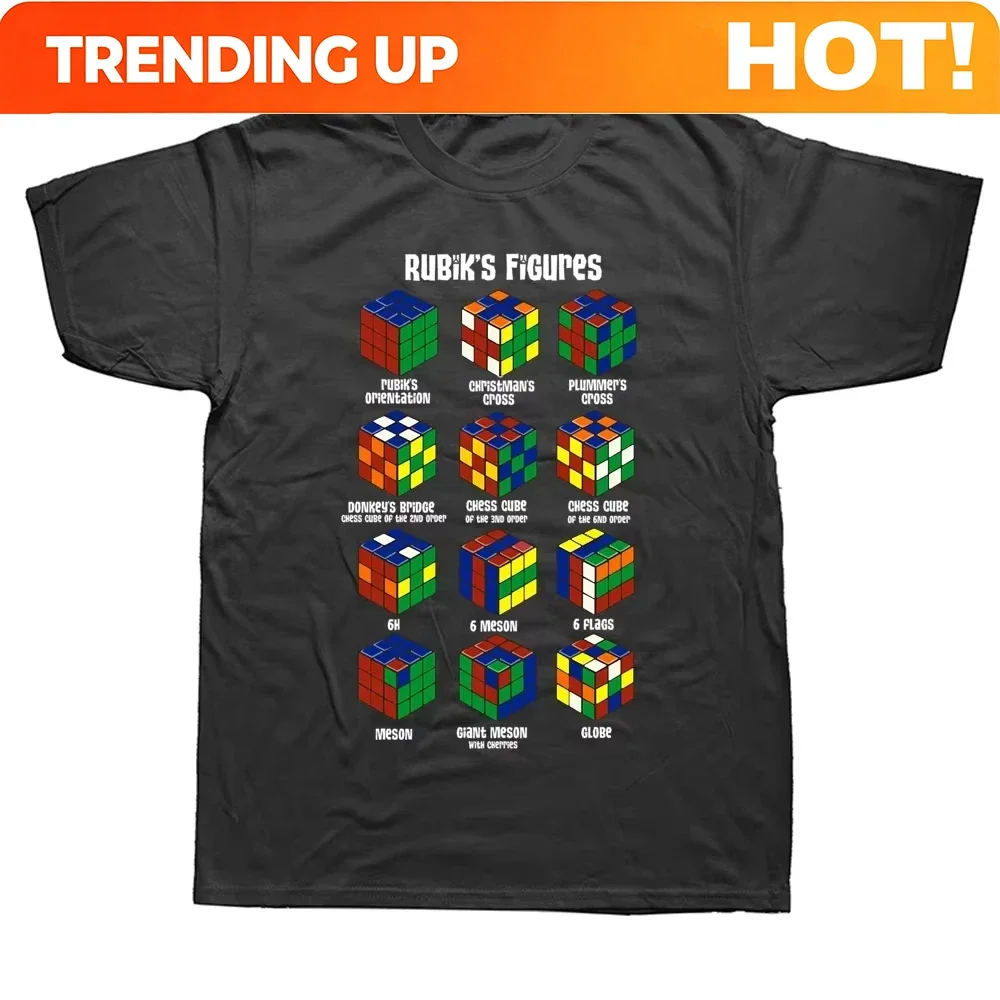 Customization Funny Rubix Rubiks Rubics Cube Figures T Shirts Graphic Cotton Streetwear Short Sleeve Birthday Gifts Summer Style