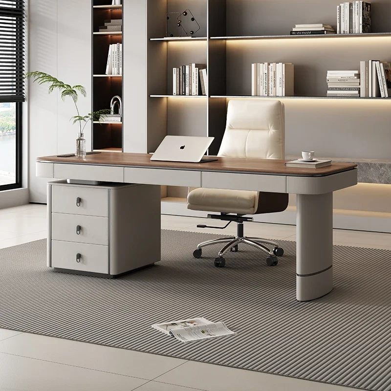 Bureaux Gamming Executive Desk Office Height Drawers Storage Office Table Furniture Room Horizontally Biurko Computer Gaming