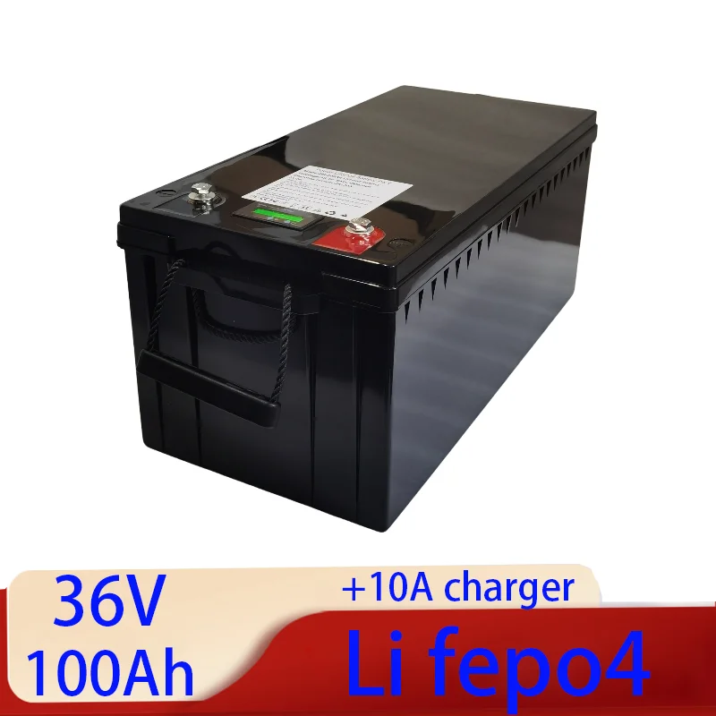

Литиевая батарея Lifepo4 36 В 100 Ач с BMS для троллингового моторного лодки солнечной системы + зарядное устройство 43,8 В 10 А