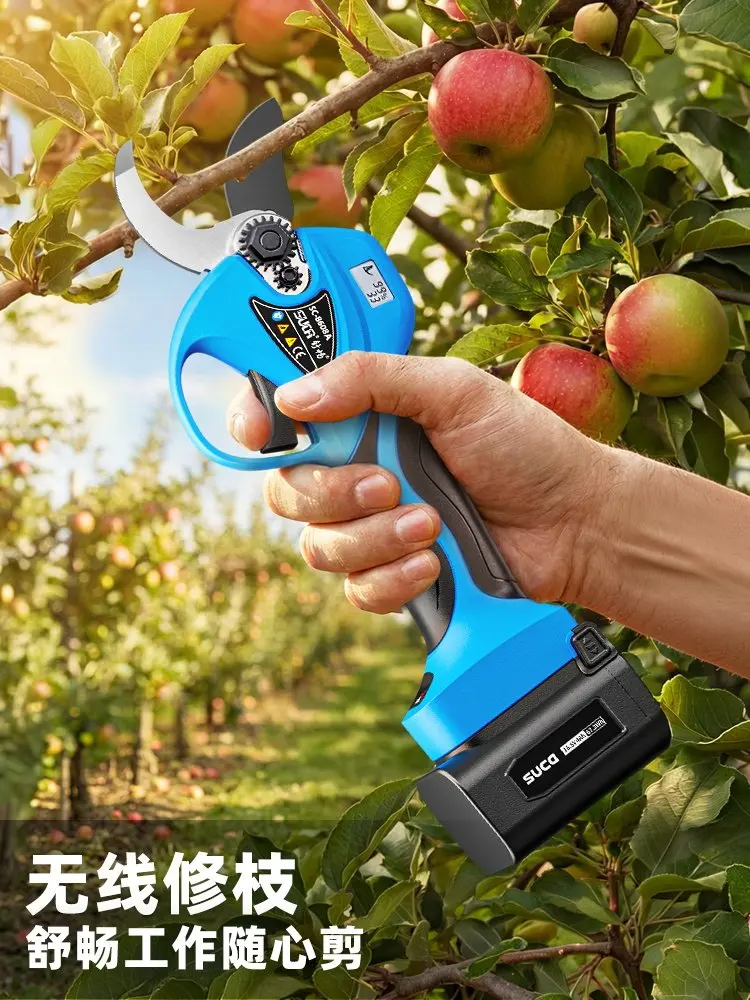 450W 4.5cm Large Diameter Electric Pruning Shears Plastic Plastic Pruning Lithium Battery Fruit Tree Scissors