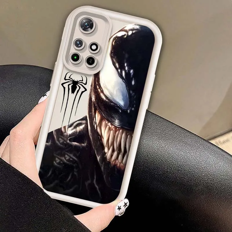 Marvel Venom Cool Hot ArtสําหรับXiaomi Mi Poco X3 X4 X5 X6 M4 M5 M5s M6 F4 F5 F6 Pro GT Plus 5G Eyeบันไดฝาครอบโทรศัพท์กรณี