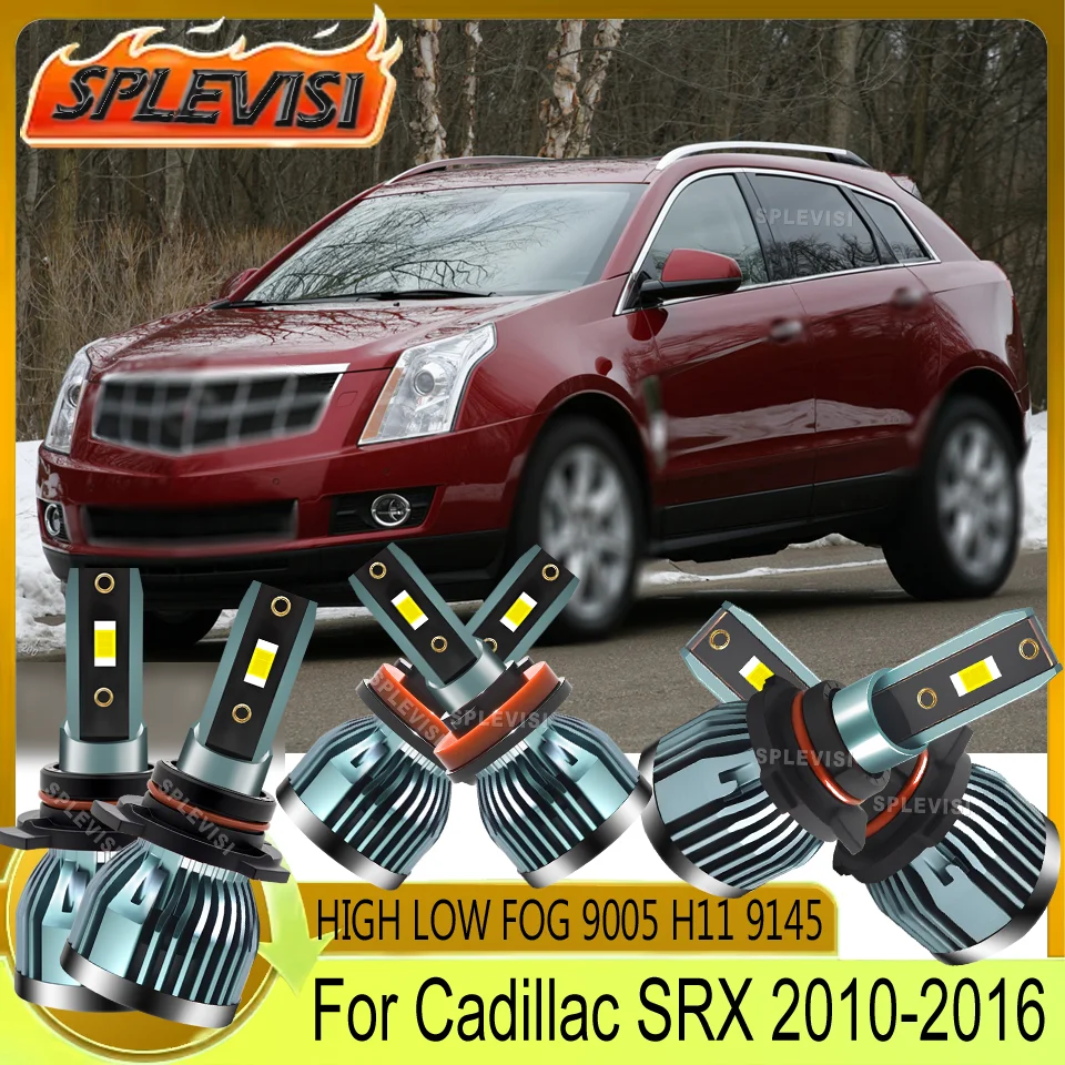 

12v Lifespan 60000hrs 5 year warranty Headlight high low beam foglight LED For Cadillac SRX 2010 2011 2012 2013 2014 2015 2016