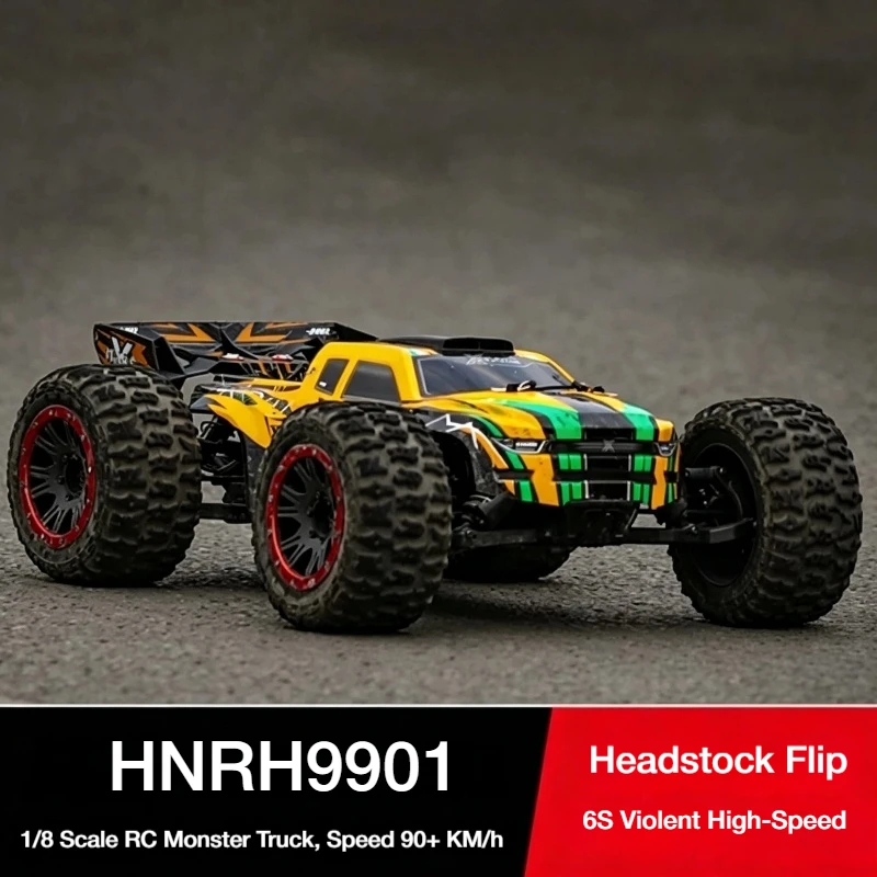 Hongnuo Hnr H9901 Remote Control Electric Model Car 1/8 Large Foot Car Four-Wheel Drive Off-Road Vehicle 6s Brushless Free