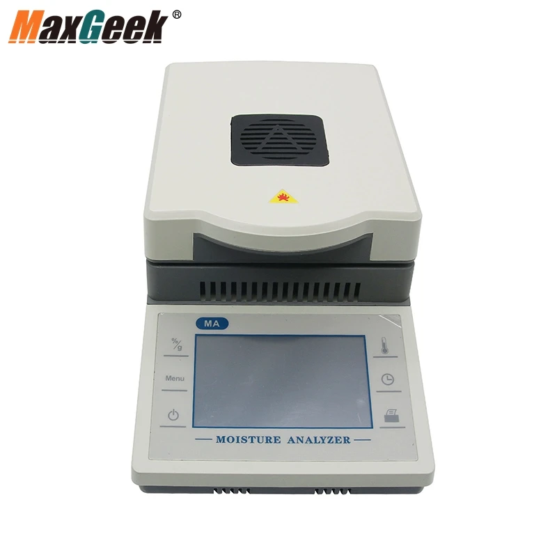 Maxgeek 3-50g/110g 0.005g Electric Moisture Meter Rapid Analyzer Grain Automatic Sensor Halogen Tester