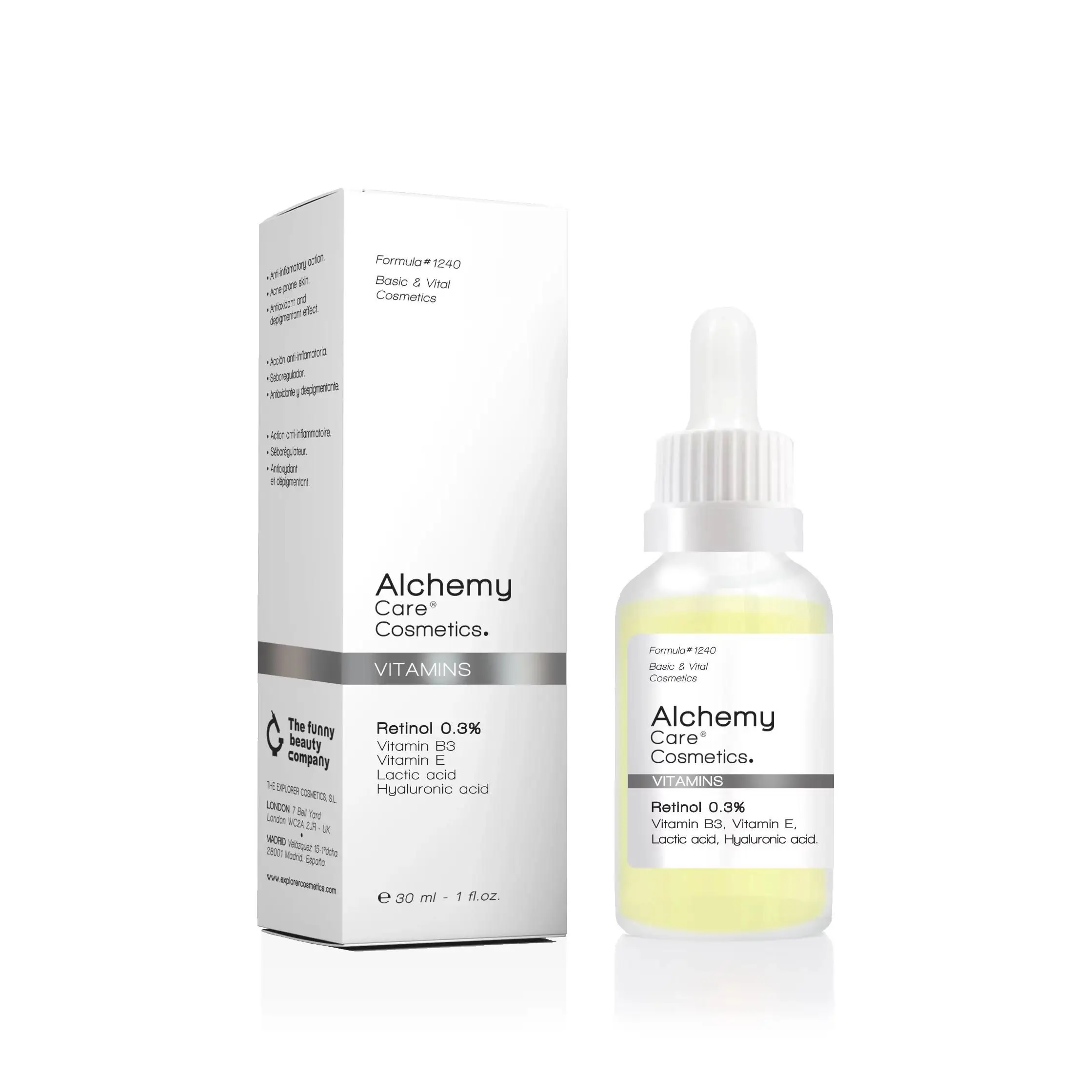ALCHEMY CARE COSMETICS Retinol 0.3% - Reducir líneas de Expresión y Arrugas 30 ml