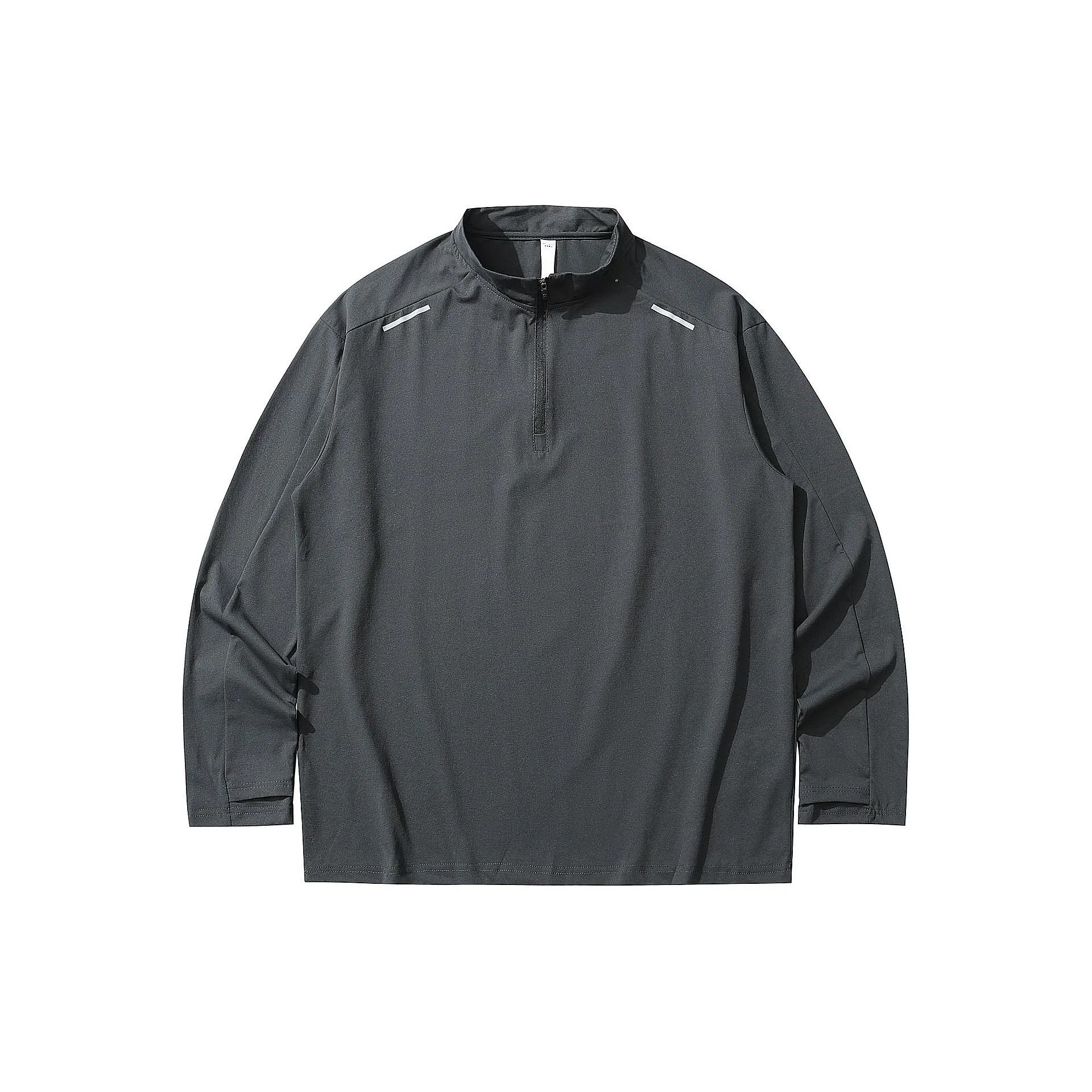 Moisture Wicking Quick Dry Half Zip T Shirt Men Outdoor Sports Cycling Hiking Training Base Layer Top