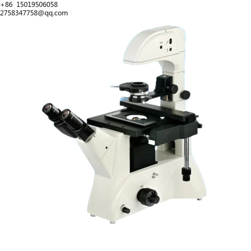 Aoda 37XF-series Trinocular Wide Field Long Working Distance Inverted Biological Microscope with 6V30W Halogen Lamp
