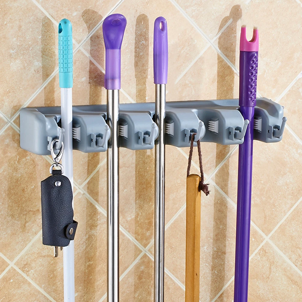 

Mop Hanger Broom Organiser Hangers Household Tool Organizer Storage Holder Bracket