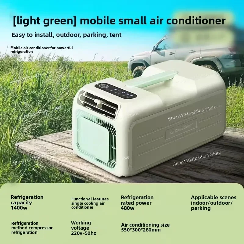 

Portable Air Conditioner - Mobile Cooling Unit with Multi-Speed Regulation for Studio Apartments, Camping & Outdoor Use