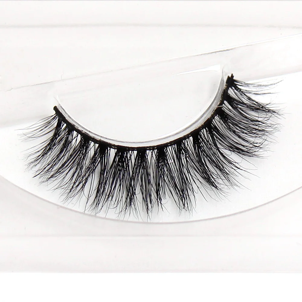 LEHUAMAO Mink Eyelashes 100% Cruelty Free Soft 3D Mink Lashes Full Strip Lashes Natural Mink Lashes for Daily Wear Makeup A03