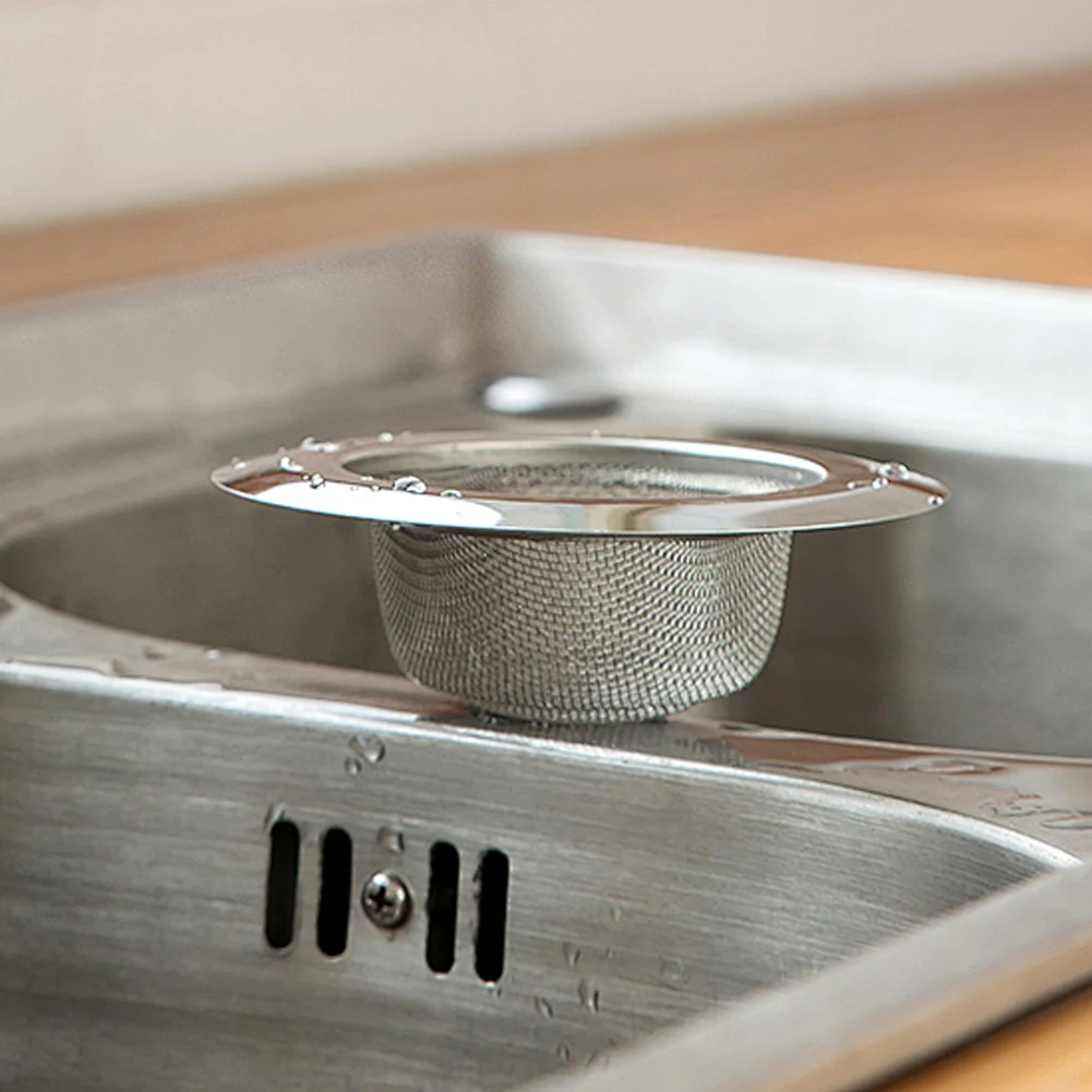 

10pcs Kitchen Sink Drain Strainer Stainless Steel Sink Protector with Large Wide Rim Kitchen Sink Strainer for Kitchen Sinks