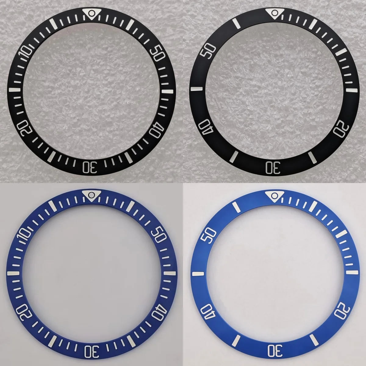 

Безель для часов 38 мм, сине-зеленый, светящийся, из керамики/алюминия, запасная часть для часов GMT, безель, вставляемый в корпус 40 мм.