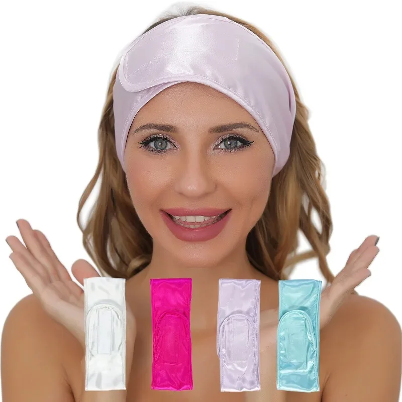 Satin Hairband Face Wash and Makeup Removal Ultra Wide Headband Beauty Salon Head Wrap For Women