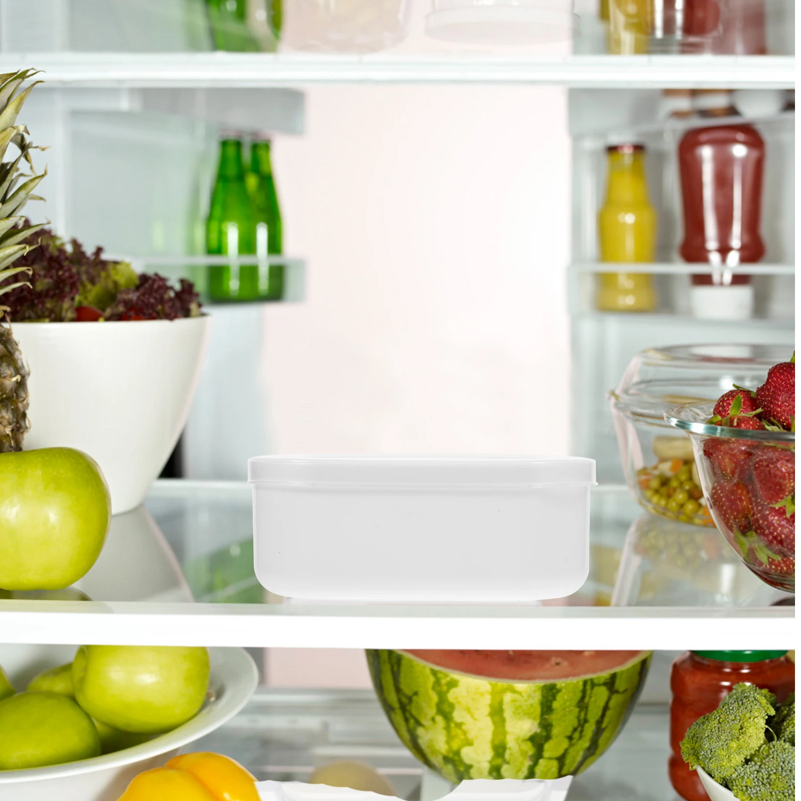 Contenedores de almacenamiento de alimentos, cajas de arroz de múltiples granos, accesorios de plástico, suministros de frutas, Bento de cocina marrón, uso diario seguro, 4 Uds.