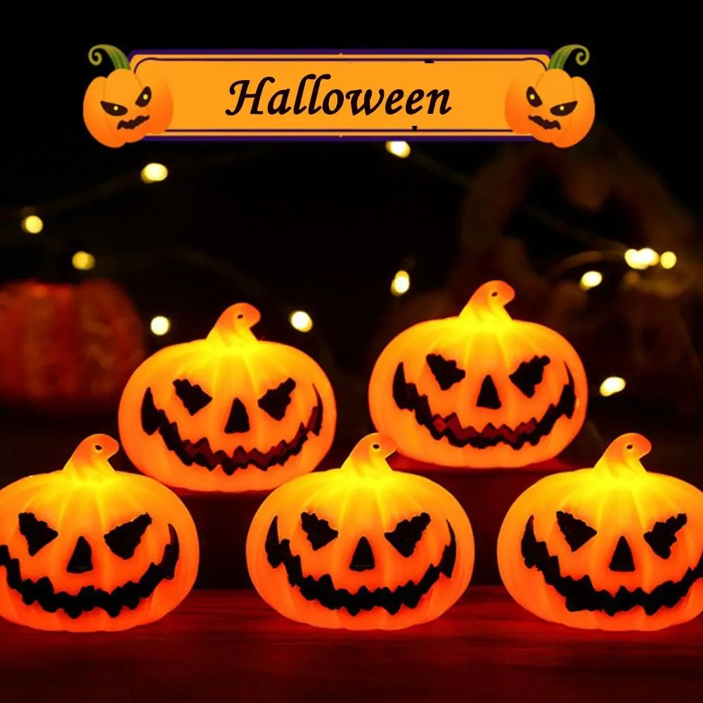 

Portable Flashing Pumpkin Lantern Handheld LED Halloween Flashing Lamp Plastic Hanging Ghost Lighting Party Supplies