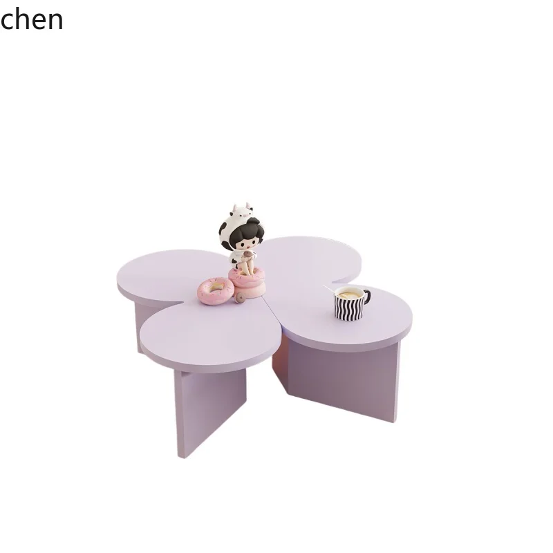 HXL Memphis flower coffee table combination living room four-leaf clover low table household small tea table