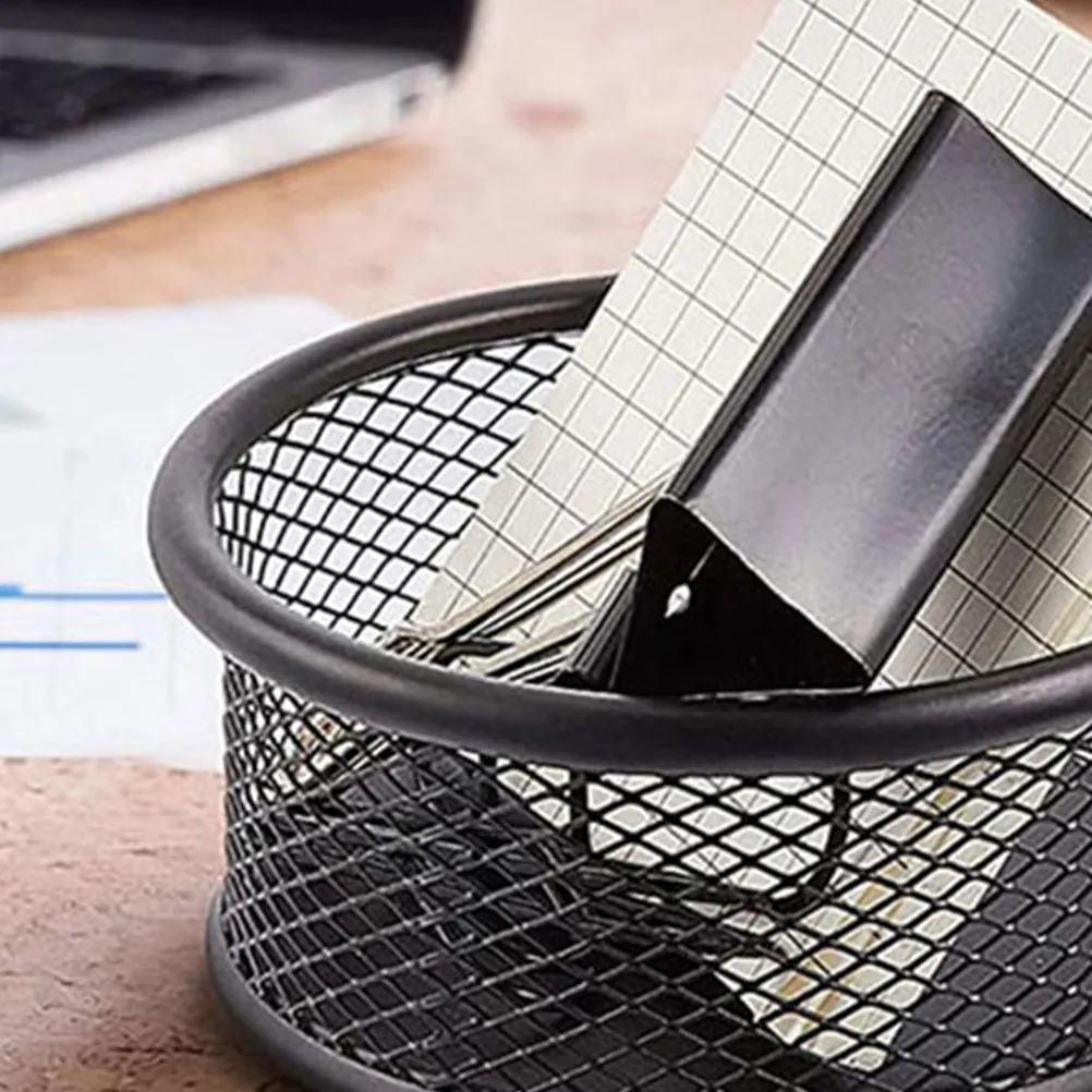 

3Pcs Paper Clip Holder Mesh Metal Desktop Organizer for Paper Clips Binder Clips Stationery Dry Airflow Storage Space Saving