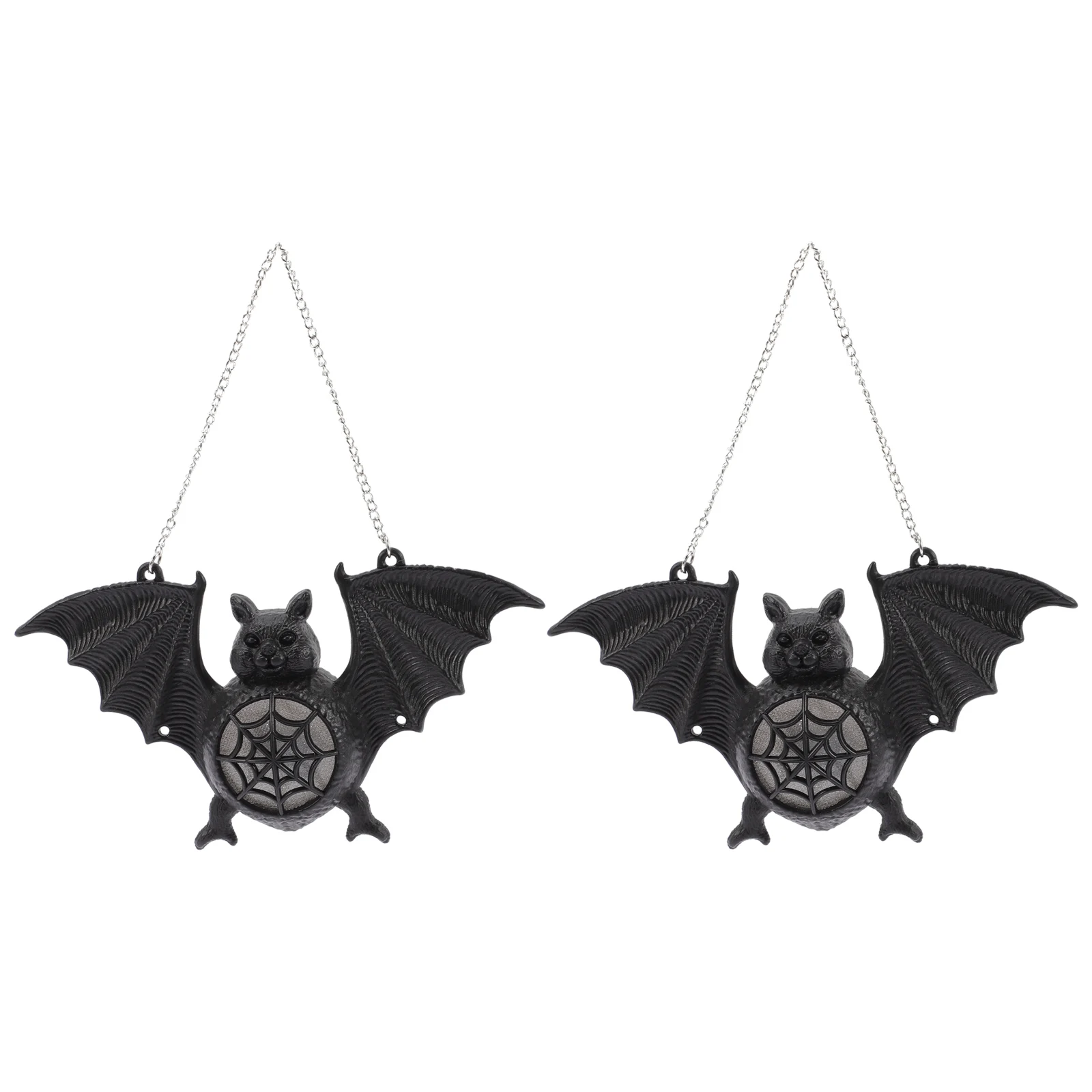 

Glowing Bat Light Halloween Decoration Hanging Spooky Outdoor Party Gift Plastic Iron Bright Colors Unique Modeling
